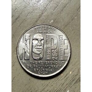 2024‎ Quarter The Reverend Dr Pauli Murray Coin with error's